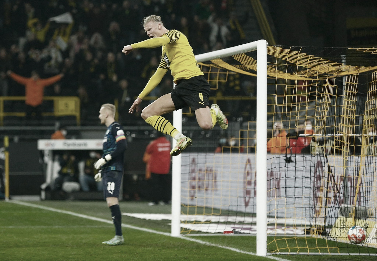 Haaland marca duas vezes em vitória tranquila do Dortmund sobre Greuther Fürth