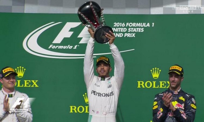 F1 - Hamilton stravince e fa 50 in Texas, ancora male le Ferrari