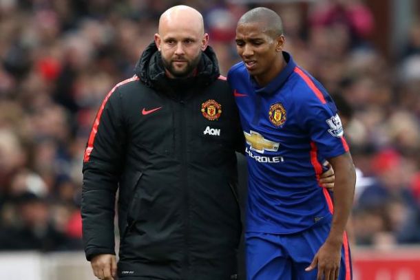 Ashley Young out for six weeks with hamstring injury