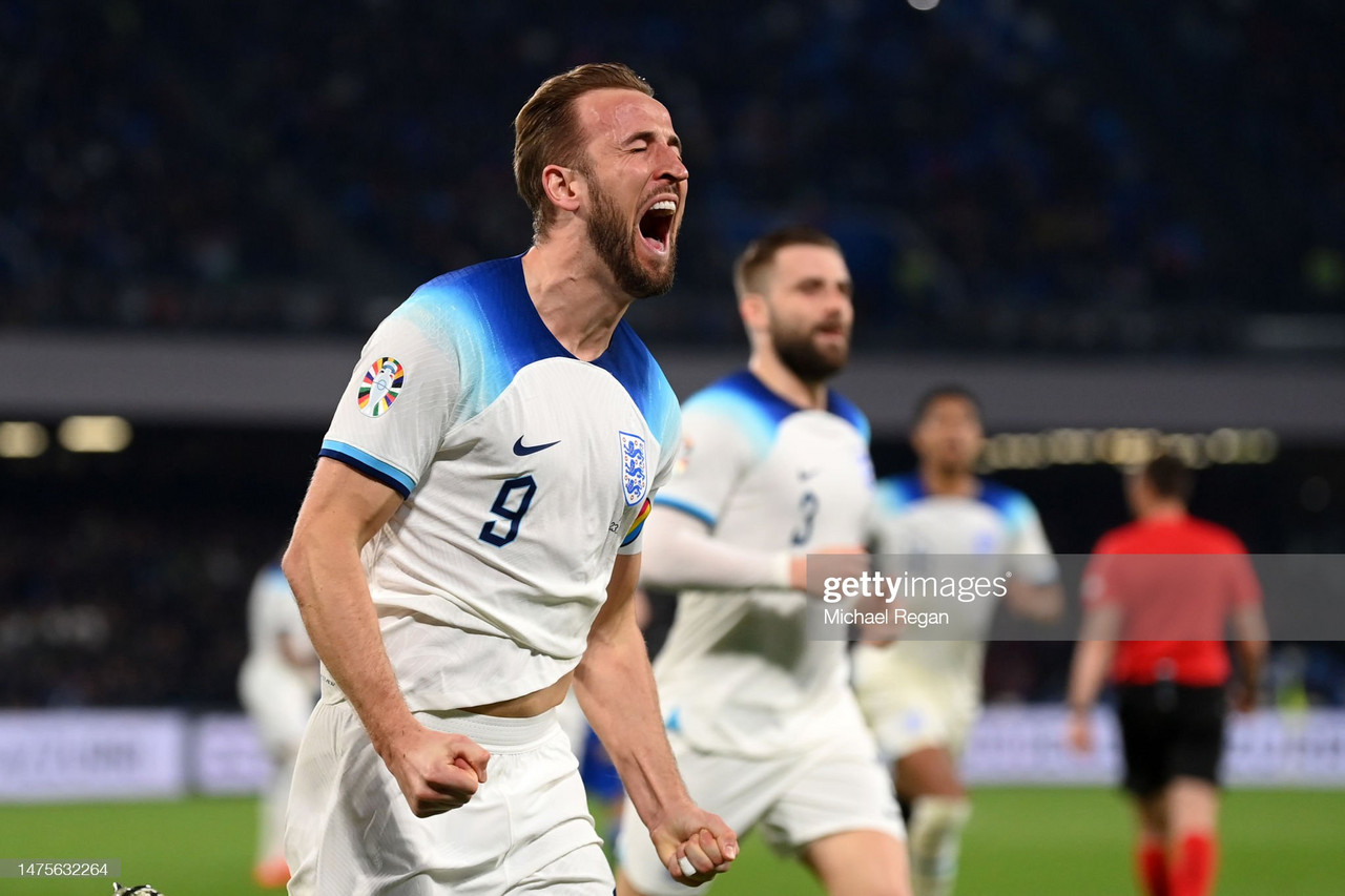Italy 1-2 England: Kane breaks England record as Three Lions win in Naples