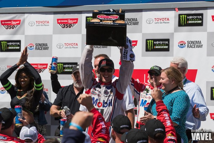 Kevin Harvick wins Toyota Savemart 350 at Sonoma, Stewart-Haas Racing picks up 1-2 finish