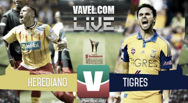 Resultado Herediano - Tigres en Concachampions 2015 (1-1)