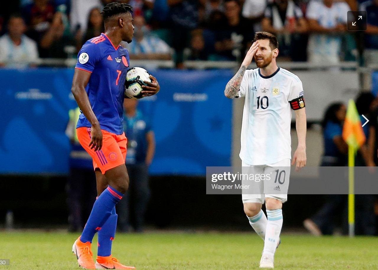 Colombia 2-0 Argentina: Messi left frustrated as Los Cafeteros take all three points in Group B 