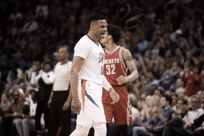 Resumen NBA: Westbrook y los Thunder superan a los Rockets