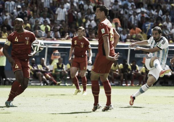 Argentina 1 - 0 Belgium: Higuain blasts Argentina into the last four