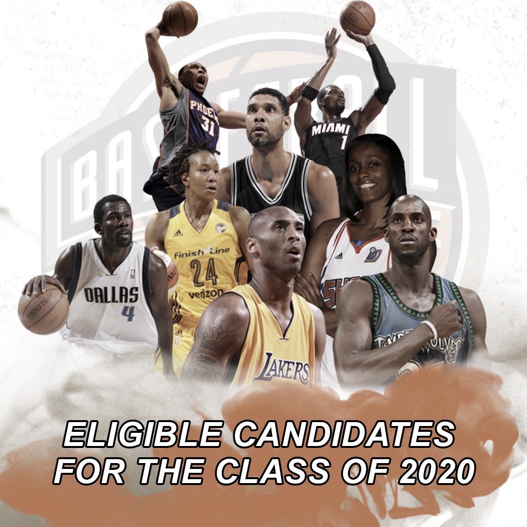  Candidates are announced for the 2020 Naismith Memorial Basketball Hall of Fame