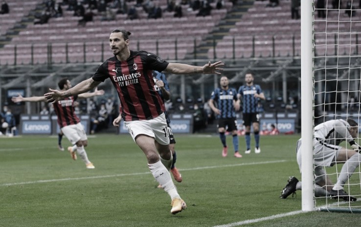 Ibra marca dois na vitória do Milan em clássico contra a Internazionale