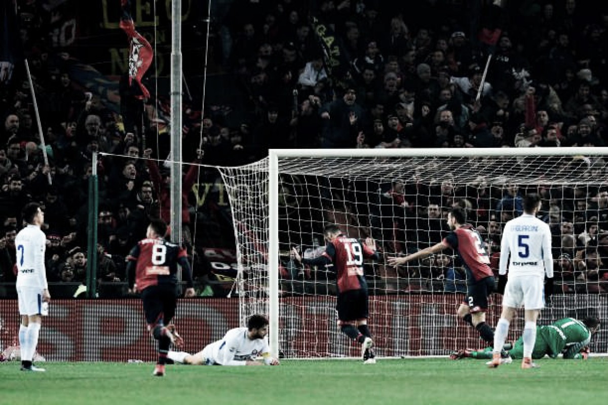 Setor defensivo perdido e Pandev inspirado: Inter cai diante do Genoa e estende tabu