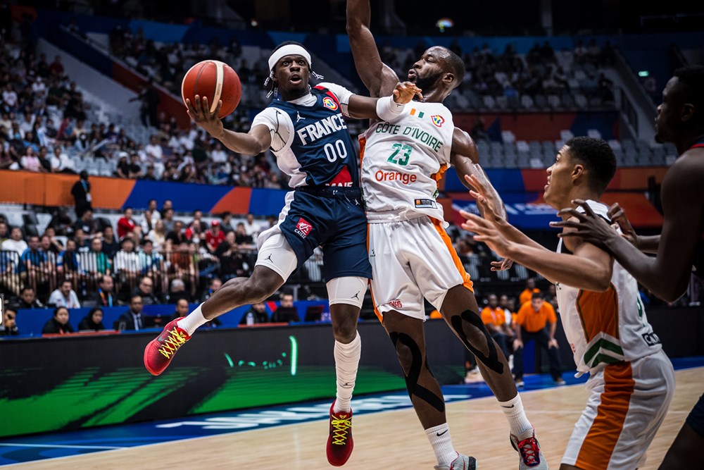 Resumen y canastas del Costa Marfil 77-87 Francia en Mundial FIBA 2023