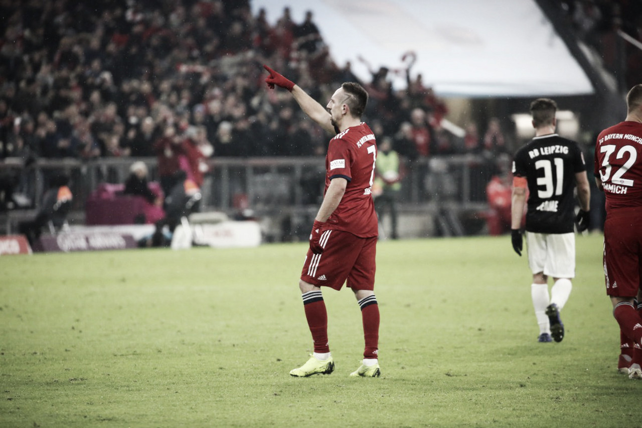 Ribery marca golaço no fim e Bayern de Munique vence Leipzig na Allianz Arena Ribery marca golaço no fim e Bayern de Munique vence Leipzig na Allianz Arena