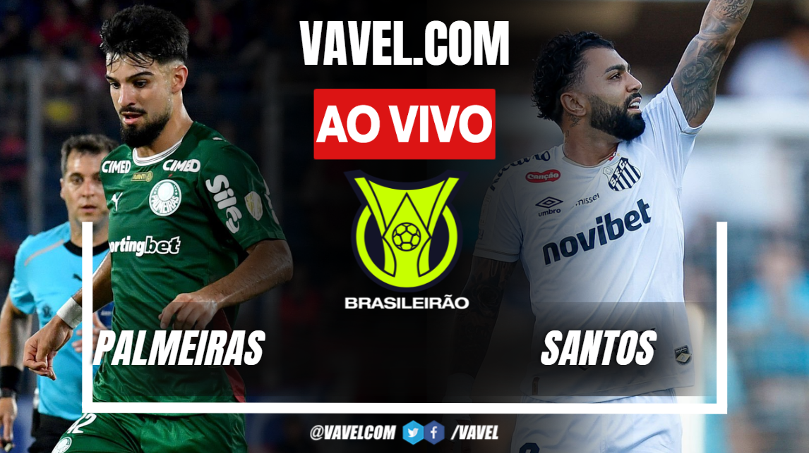 Palmeiras x Santos AO VIVO: Benjamín Rollheiser abre o placar (0-1)