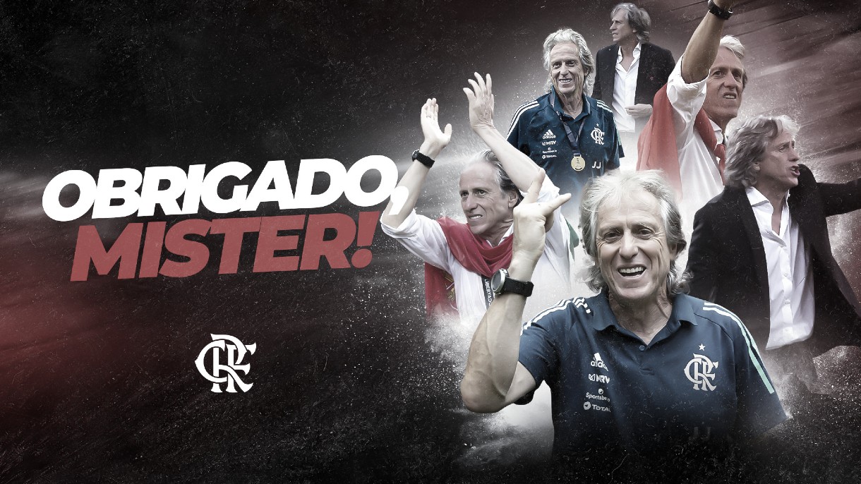 #ObrigadoMister: Flamengo confirma saída de Jorge Jesus