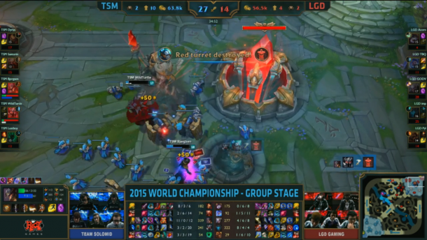 League of Legends Worlds: TSM Takes Down LGD In 35 Minutes