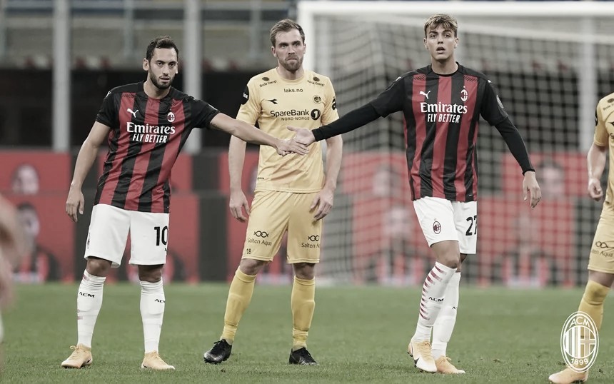 Com show de Çalhanoglu, Milan vence Bodø/Glimt e avança na Europa League