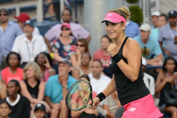 US Open: Belinda Bencic Cruises Past Sesil Karatantcheva