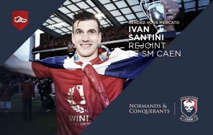 Caen contrata atacante croata Ivan Santini por três temporadas Caen contrata atacante croata Ivan Santini por três temporadas