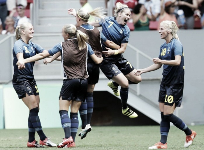 Rio 2016: Sweden stuns United States in penalty shootout in women's soccer