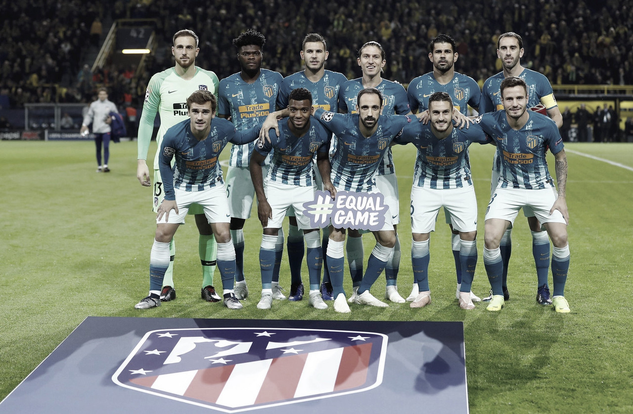 Borussia Dortmund - Atlético de Madrid: puntuaciones del Atlético de Madrid, jornada 3 de UEFA Champions League
