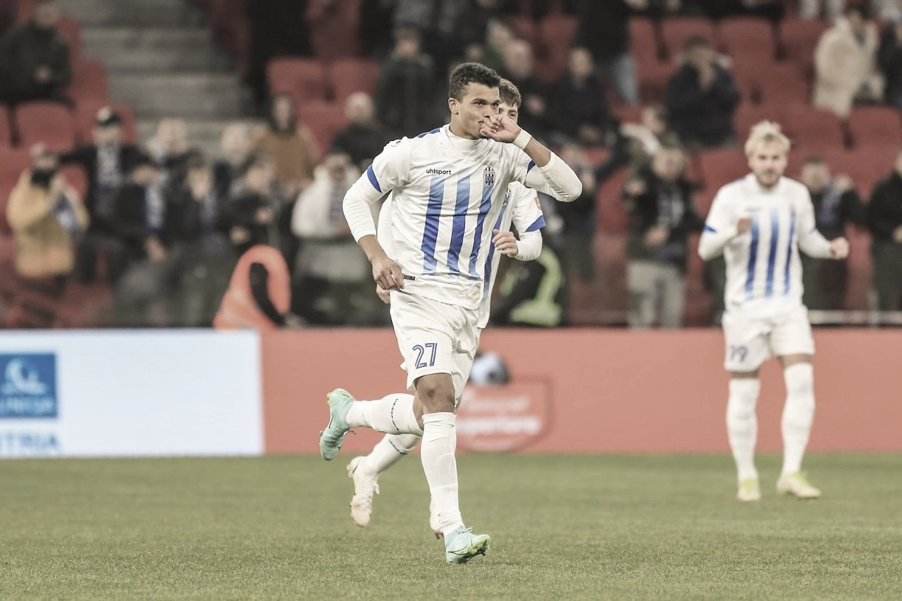 Devid Silva comemora primeiro gol em seu retorno à Albânia e projeta título nacional pelo Tirana