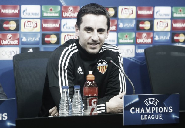 Valencia - Lyon: Gary Neville takes charge of hosts in crucial Champions League clash