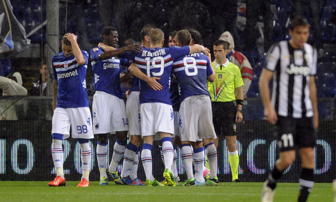 Na despedida da Serie A, Sampdoria vence a campeã Juventus Na despedida da Serie A, Sampdoria vence a campeã Juventus