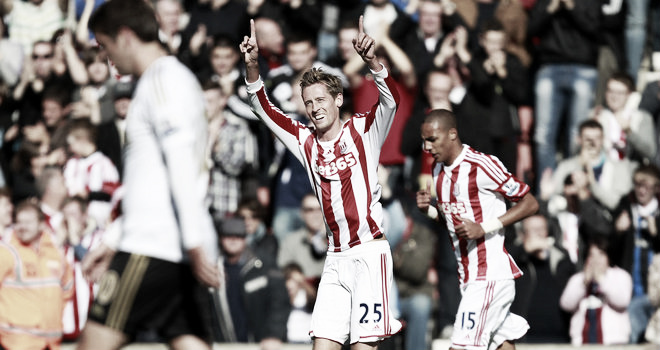 Crouch celebrates anniversary at the Britannia with two goals