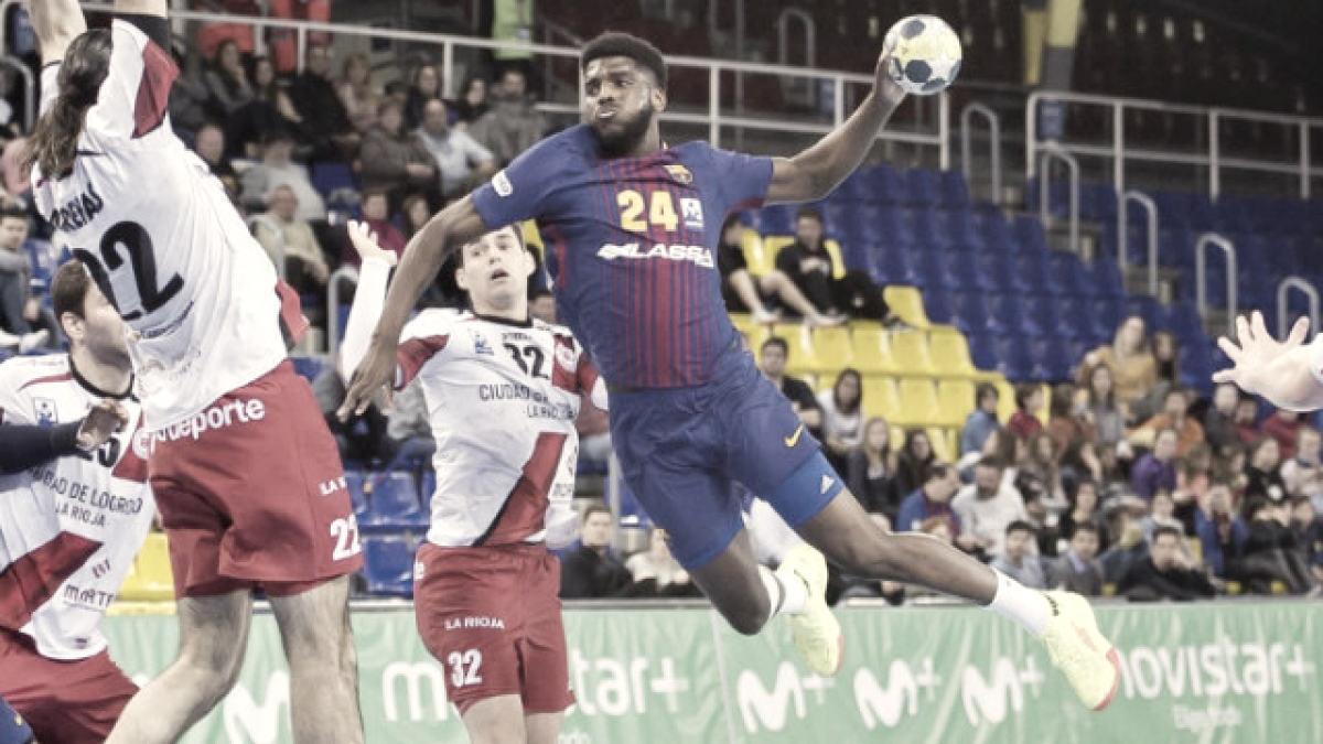 El Barcelona destroza en la segunda parte al Balonmano Logroño