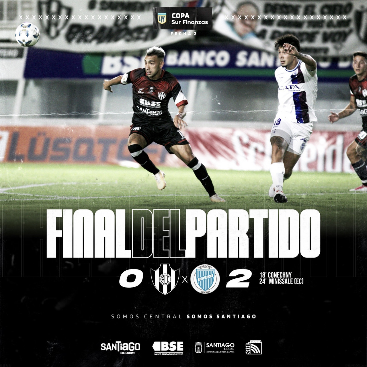 Central Córdoba cayó 2-0 ante Godoy Cruz