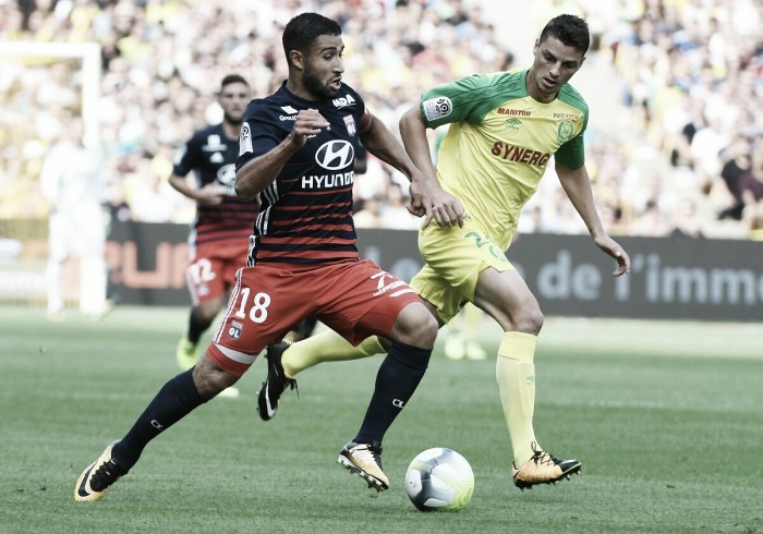 Em jogo de poucas oportunidades, Lyon empata sem gols com Nantes