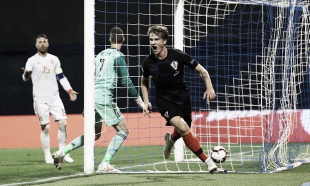 Croácia bate Espanha dentro de casa e vê sobrevida no grupo 4 da Liga das Nações Croácia bate Espanha dentro de casa e vê sobrevida no grupo 4 da Liga das Nações