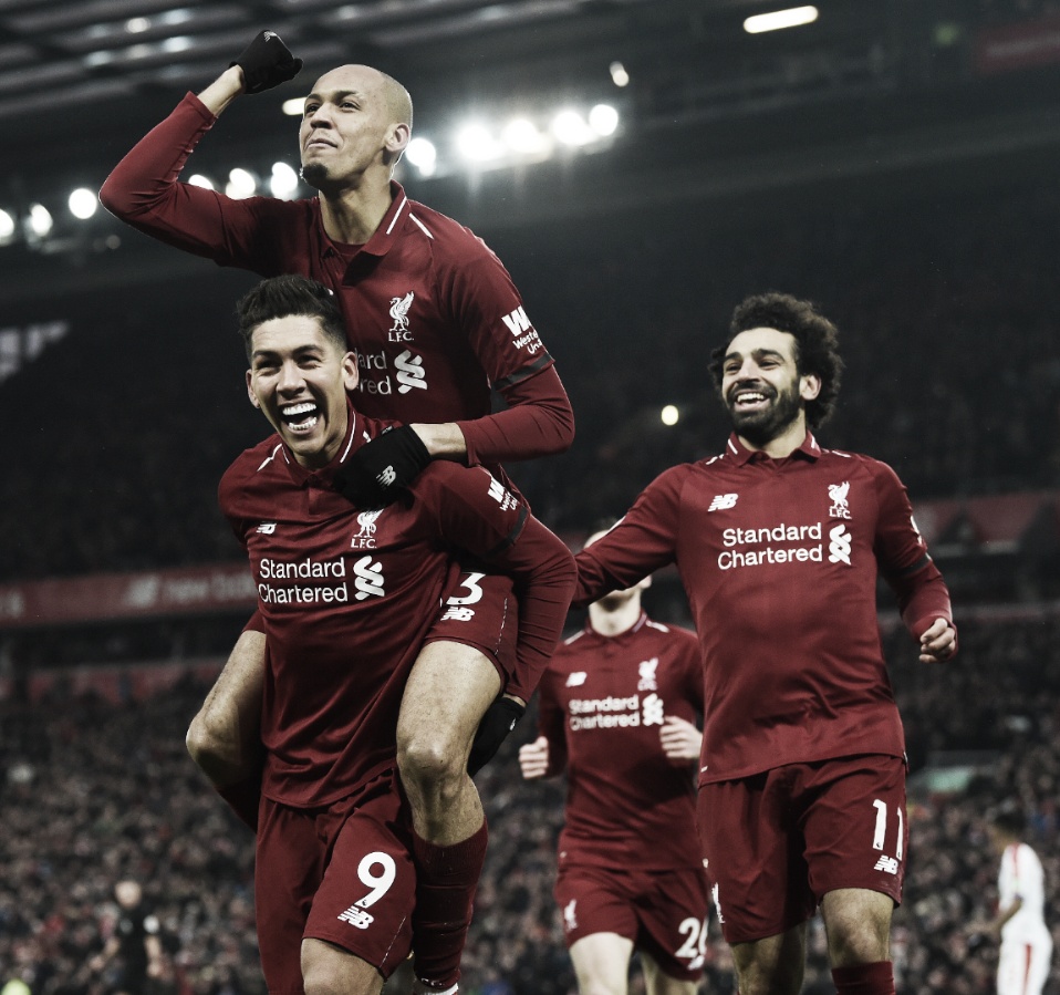 Liverpool faz dever de casa e bate Crystal Palace em Anfield Liverpool faz dever de casa e bate Crystal Palace em Anfield