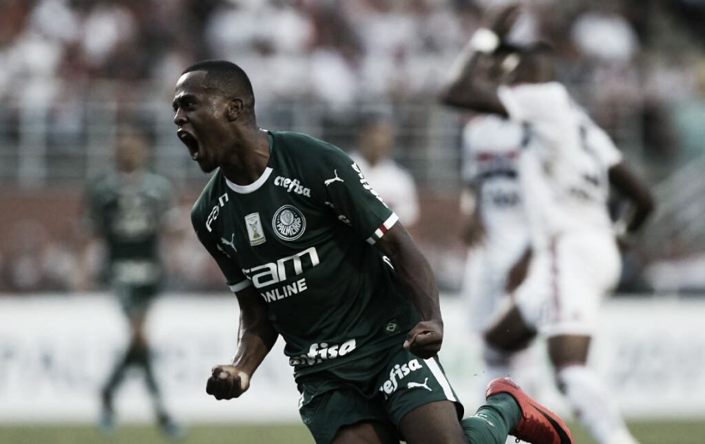 Carlos Eduardo comemora gol no clássico contra São Paulo: “Primeiro de muitos”