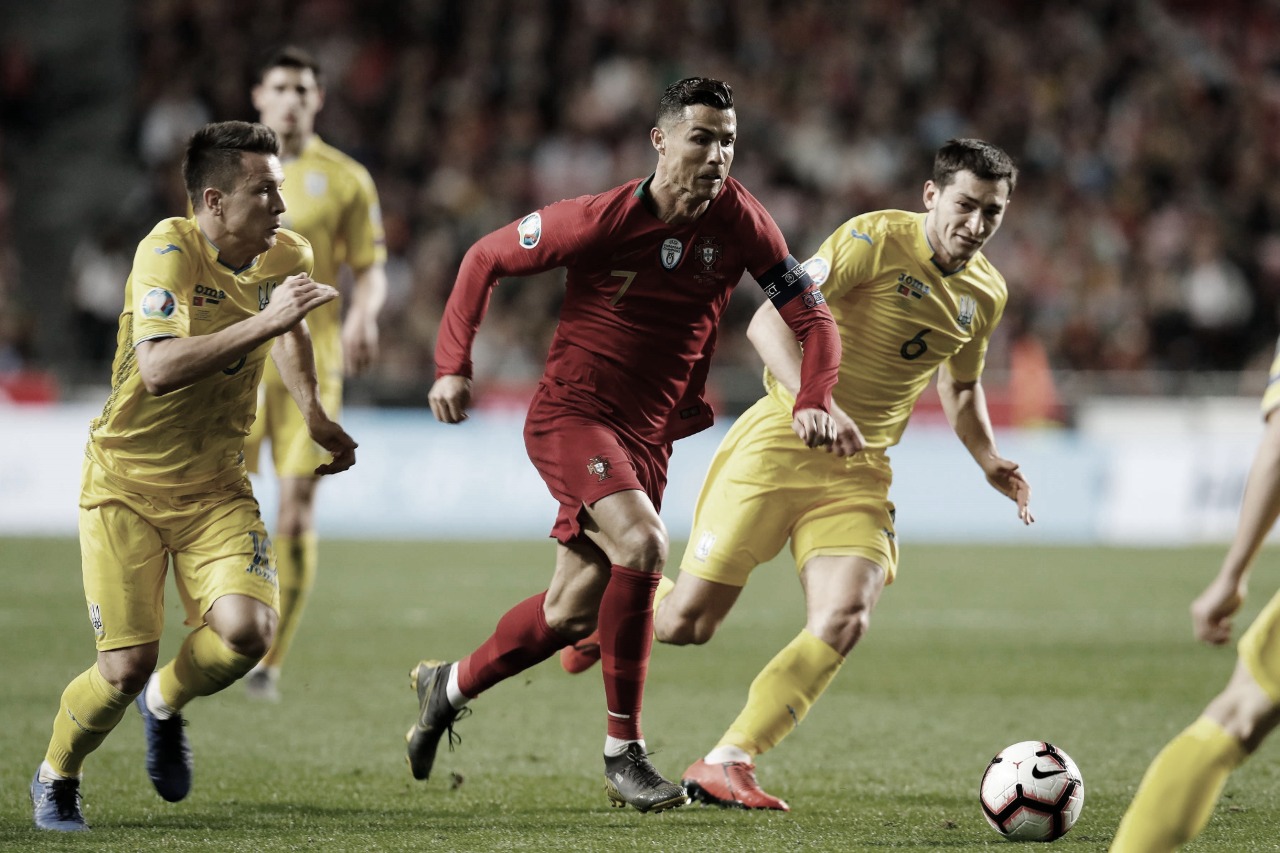 Resultado Ucrânia x Portugal pelas Eliminatórias da Euro 2020 (2-1)