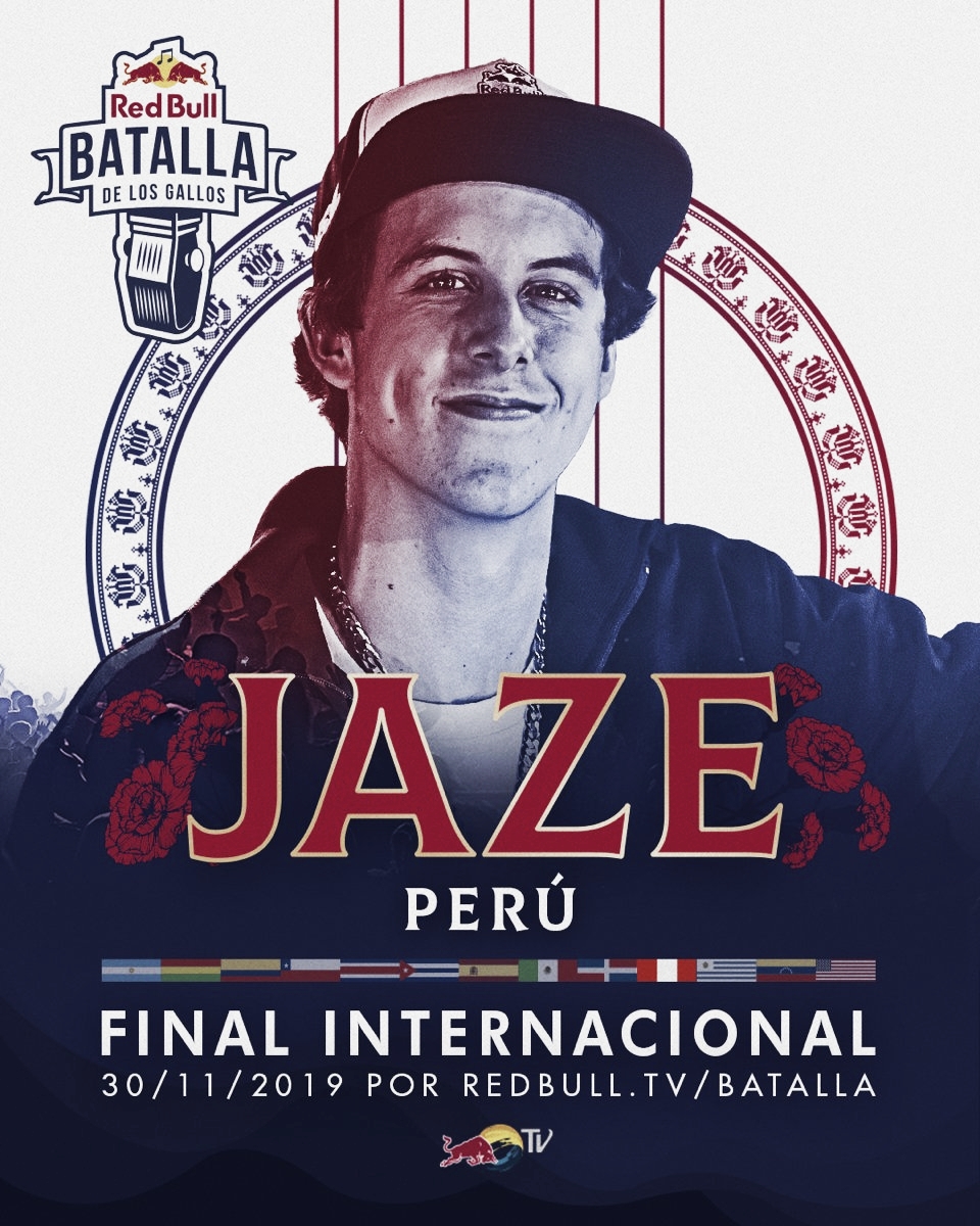 Jaze será el representante número 16 en la Final
Internacional de Red Bull Batalla de los Gallos