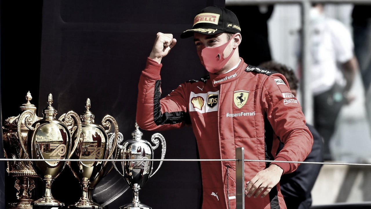 Charles Leclerc admite que pódio caiu no colo e exalta Ferrari na Inglaterra