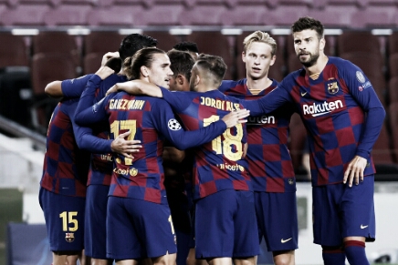 Barcelona decide no primeiro tempo, vence Napoli e se classifica às quartas da Champions League Barcelona decide no primeiro tempo, vence Napoli e se classifica às quartas da Champions League