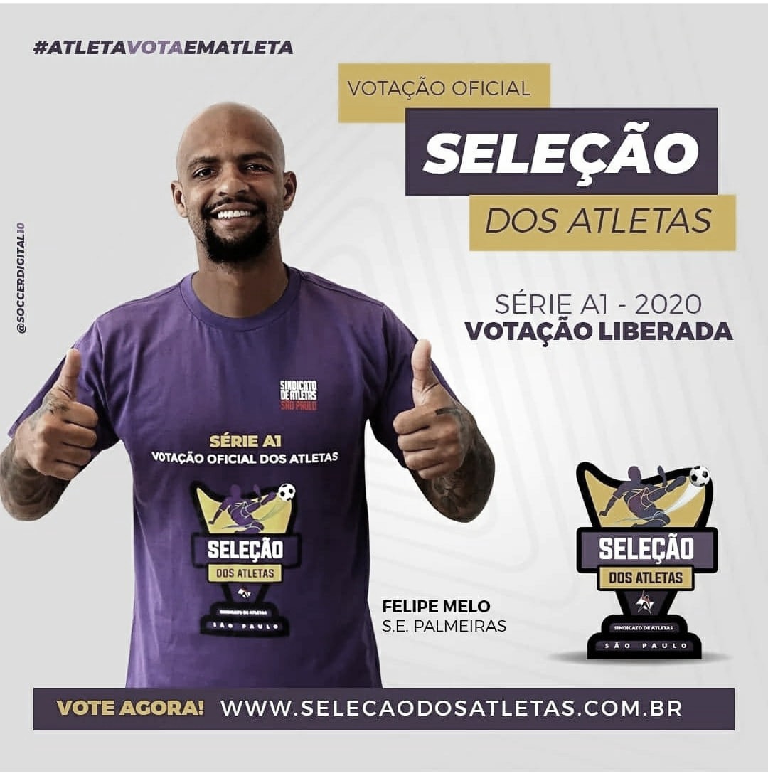 Sindicato dos atletas de São Paulo libera votação online para seleção 2020