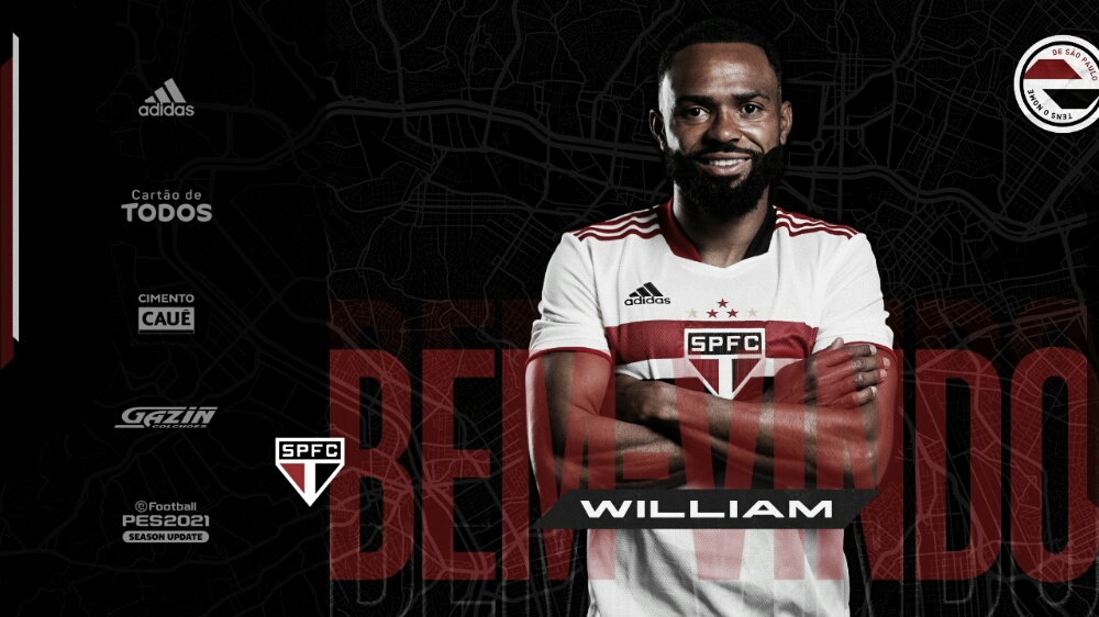 São Paulo anuncia contratação do meio-campista William