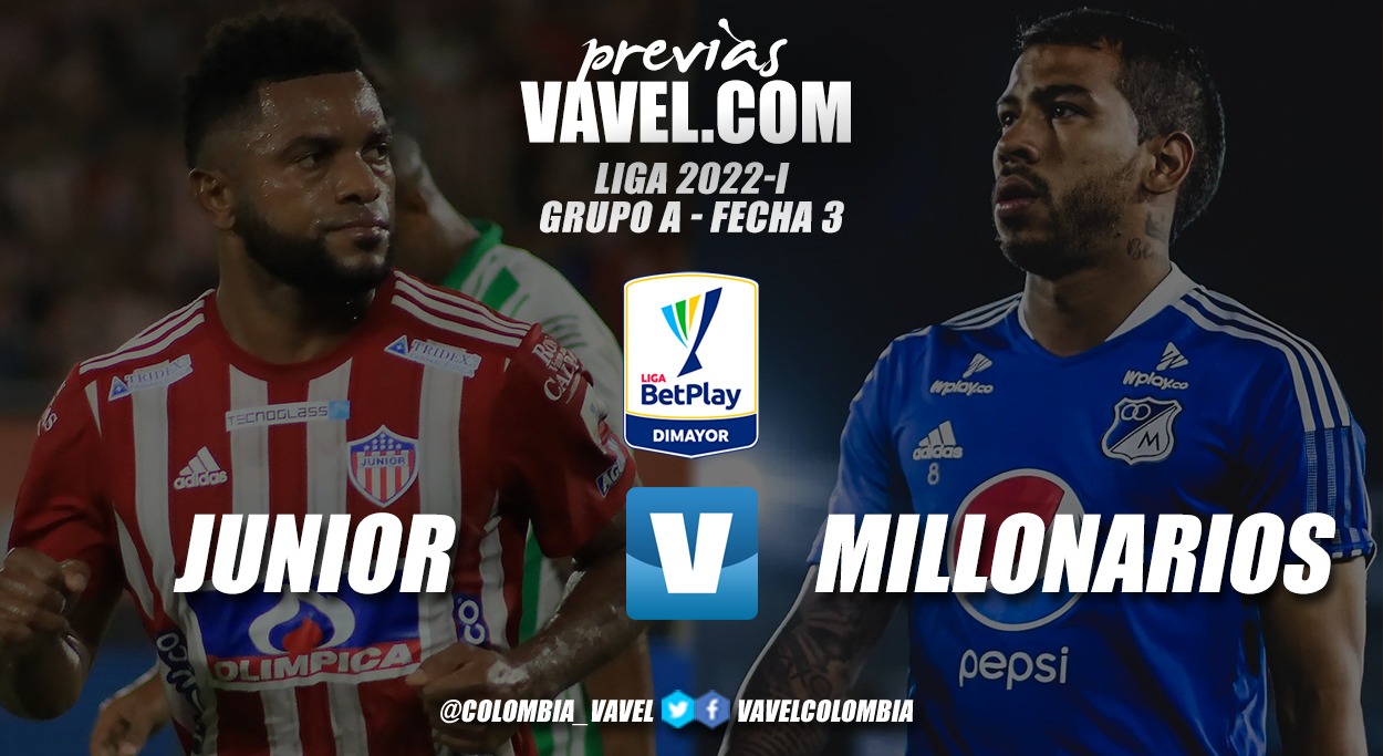 Previa Junior de
Barranquilla vs Millonarios: el ‘tiburón’ no podrá ceder más puntos en el Grupo
A