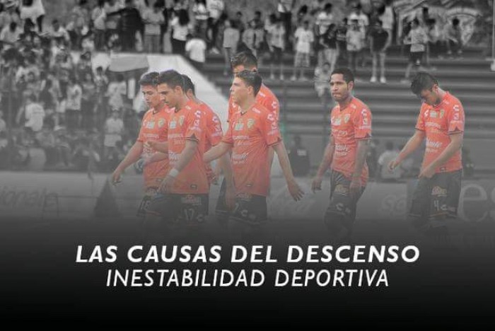 Causa del descenso: Inestabilidad deportiva en Jaguares de Chiapas