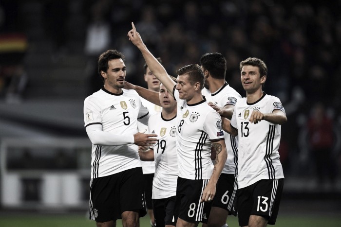 Alemania golea en un partido solvente