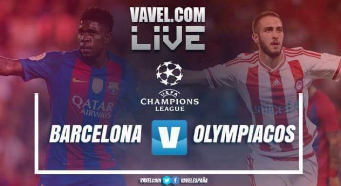 Resumen del partido FC Barcelona vs Olympiacos en la UEFA Champions League