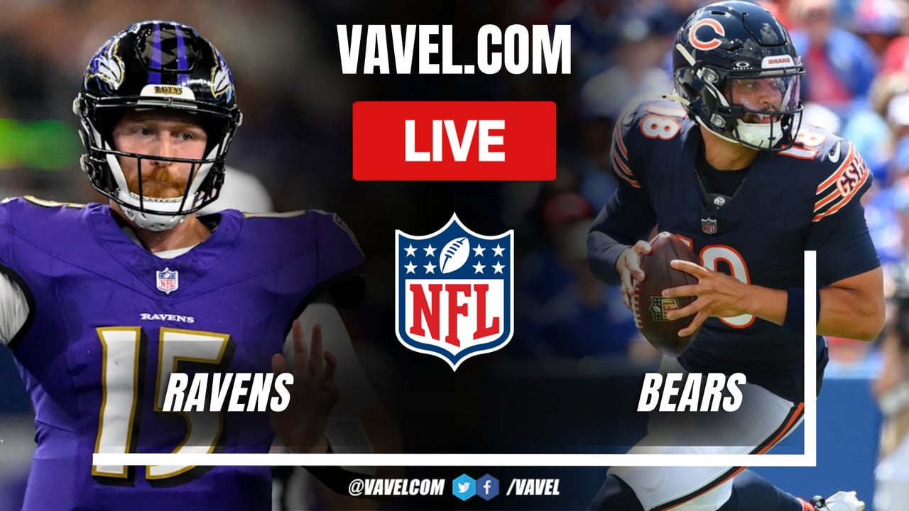 Highlights and points Baltimore Ravens (30-16)Chicago Bears in NFL