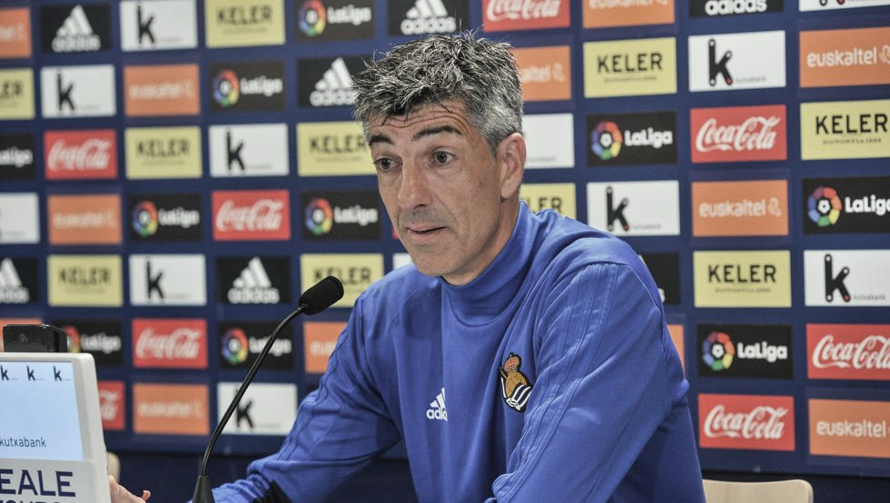 Imanol Alguacil: "El partido ante el Villarreal será muy abierto" Imanol Alguacil: "El partido ante el Villarreal será muy abierto"