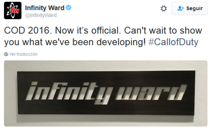 Se confirma: Infinity Ward será la encargada de crear el próximo Call of Duty