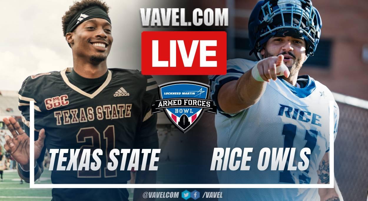 Texas State Bodcats vs Rice Owls LIVE Score Updates: Great defensive work (34-7)