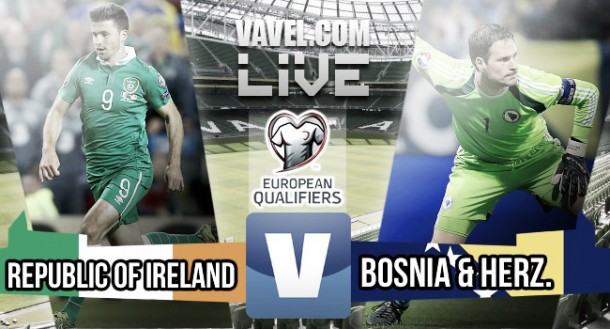 Score Ireland 2-0 Bosnia in Euro 2016 play-off