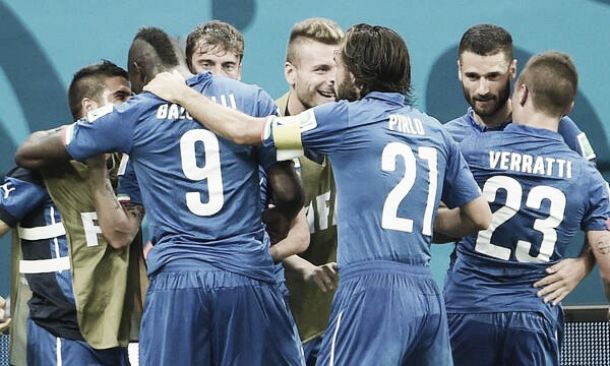 Inglaterra - Italia, puntuaciones de Italia, jornada 1 grupo D