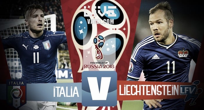Italia-Liechtenstein in diretta, Qualificazioni Mondiali Russia 2018 LIVE (5-0): semi-goleada azzurra!