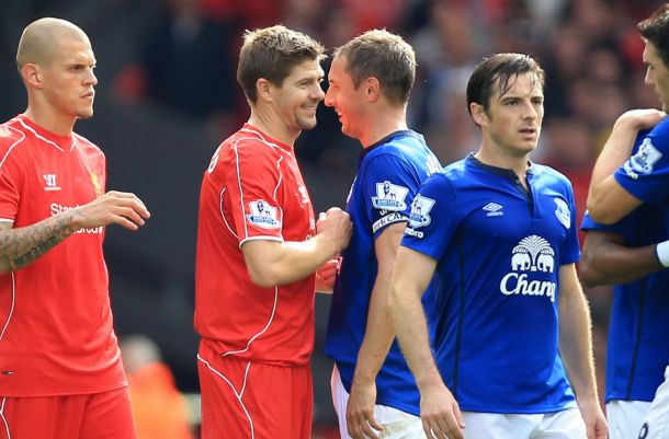 Liverpool 1-1 Everton: A tale of two captains as sensational late Jagielka strike cancels out Gerrard costless-kick